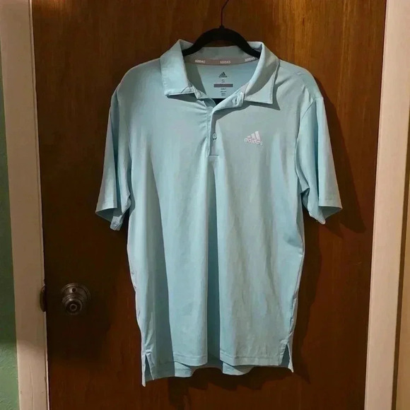 Adidas Golf Polo Baby Blue S - Picture 1 of 3
